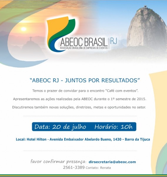 Save The Date- Reunião ABEOC RJ